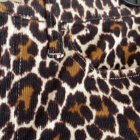 J. Crew 10” Toothpick Leopard Corduroy Pants 26 - Picture 6 of 11